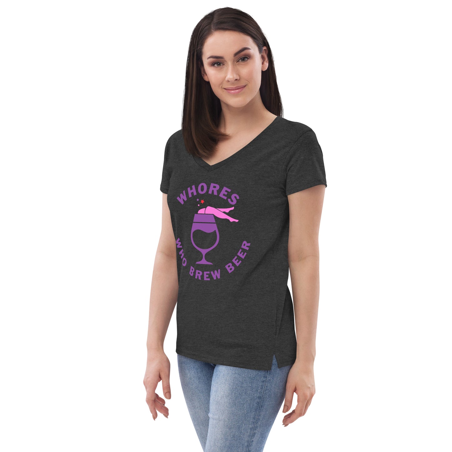 Women’s recycled v-neck t-shirt