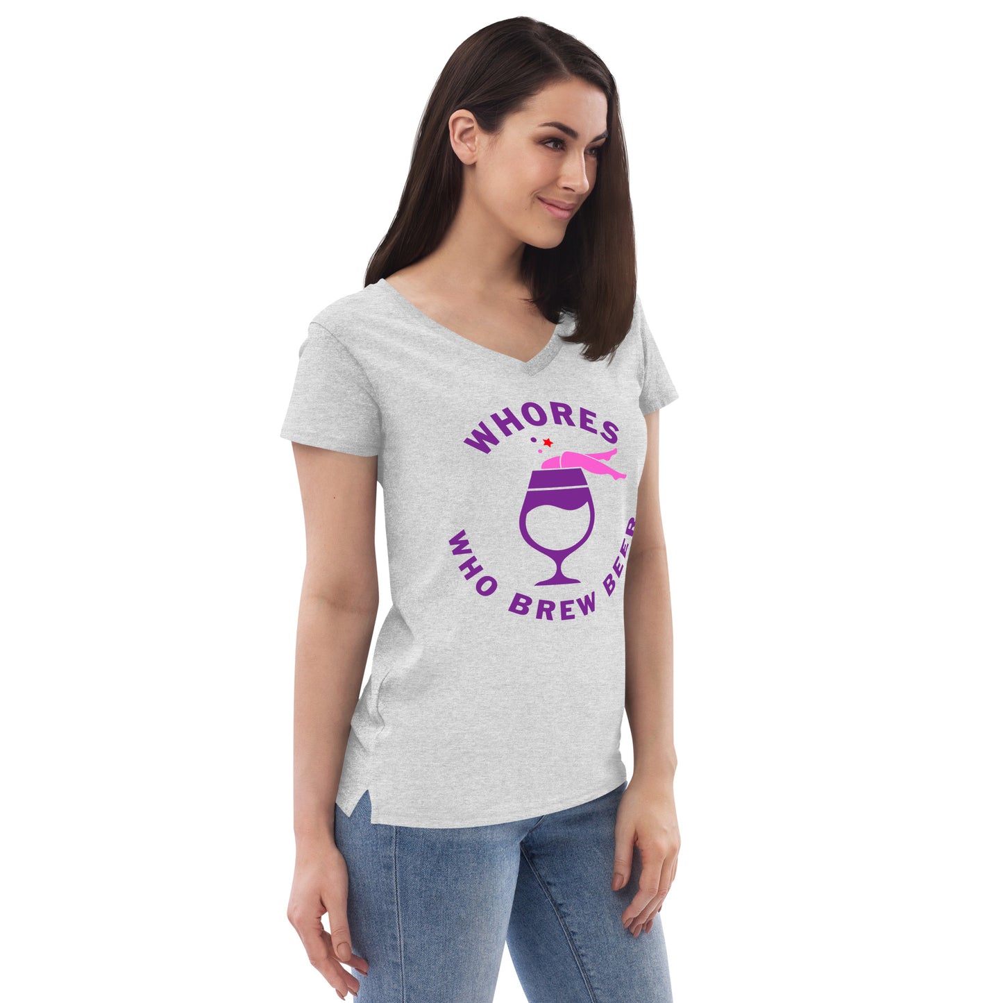 Women’s recycled v-neck t-shirt